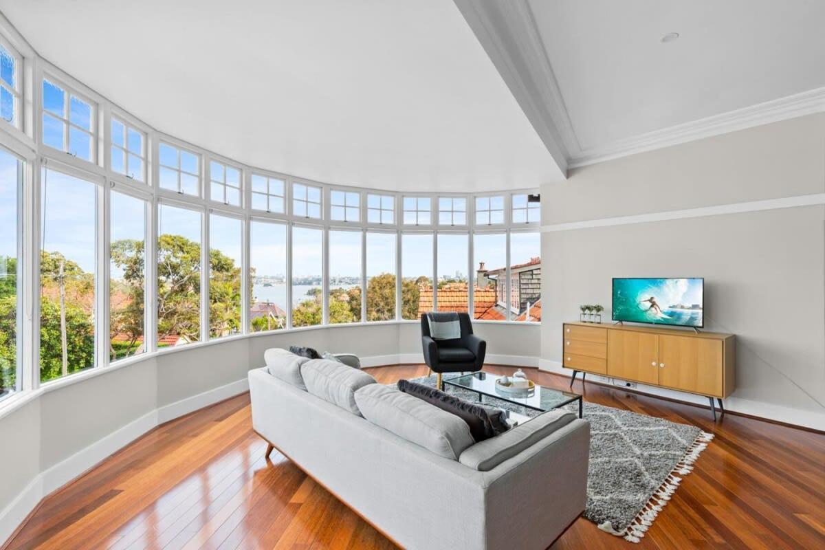 Huge Harbour View Apartment In Historic Home Sidney Exterior foto